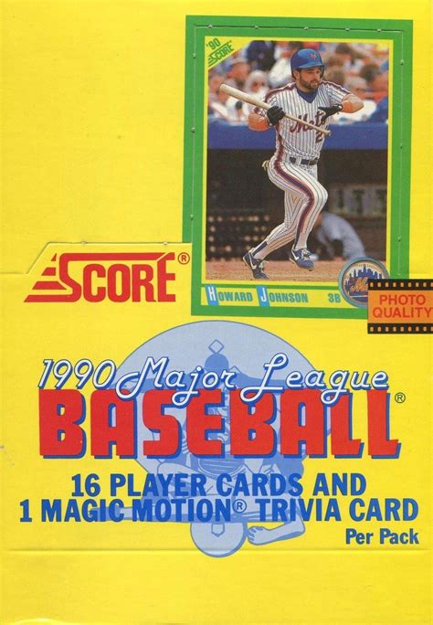 Most Valuable 1990 Score Baseball Cards (Or What。